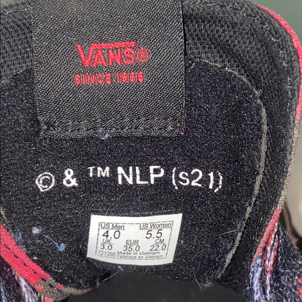 Vans Horror Nightmare on Elm Street Freddy Krueger- men’s 4.0 / women’s 5.5 - Picture 11 of 14
